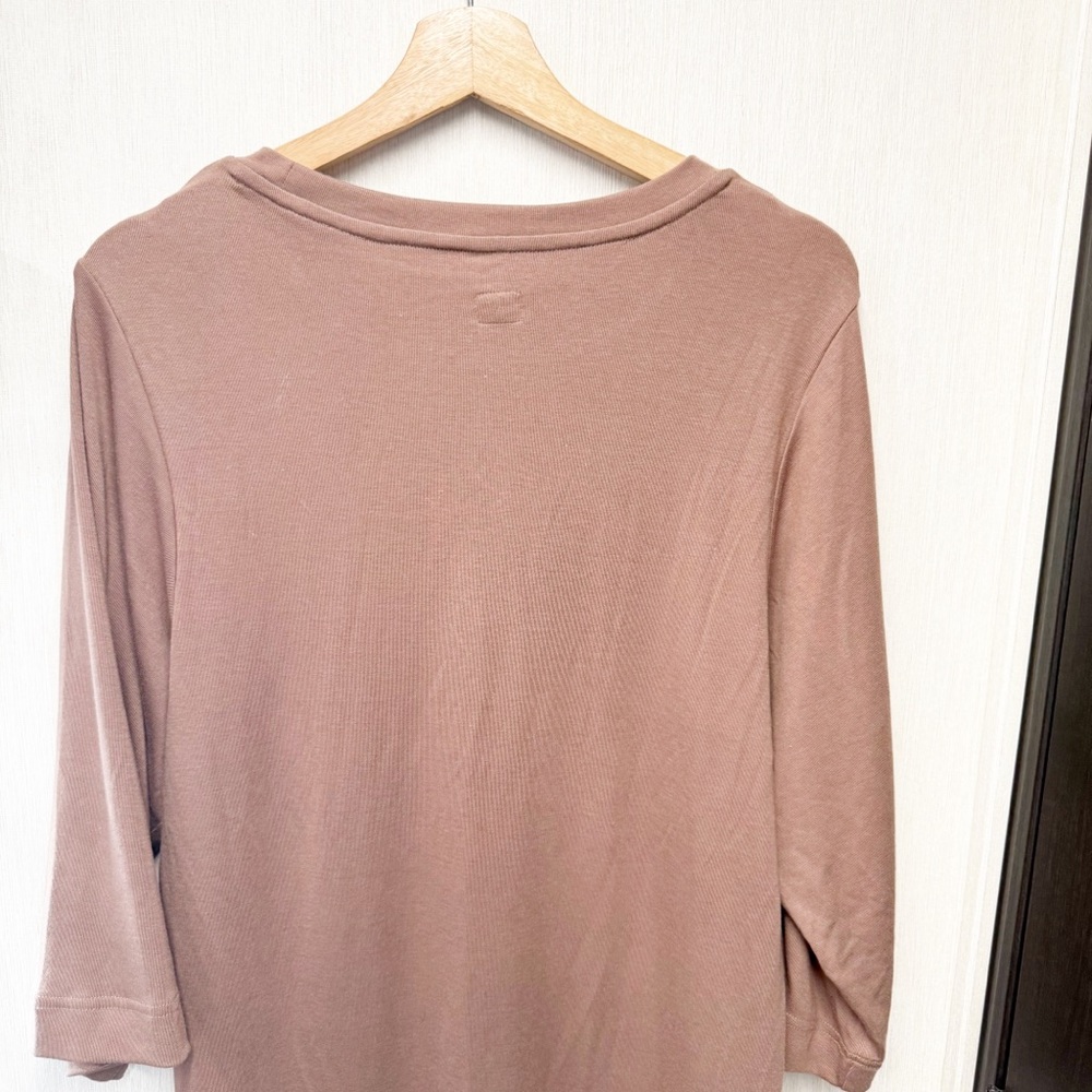 NWT Free People Good Feels Tee Mini Dress in Brownie, Size Small - Picture 8 of 10